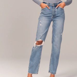 Abercrombie High Rise Dad Jean